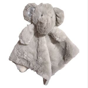 Gray Elephant Baby Soft Security Blanket Kellytoy Lovey Rattle